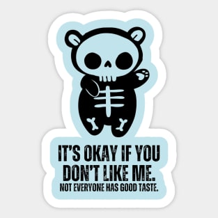 creepy cute bear Sticker